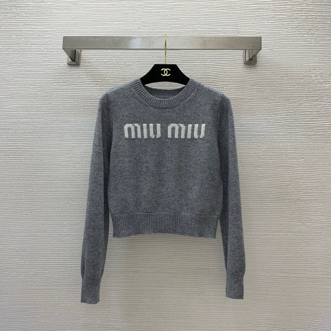 Logo Knit Crop Sweater