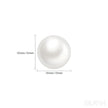 Round Sterling Silver Freshwater Pearl Stud Earrings Ada